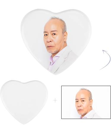 Custom Memorial Ceramic Photo Tile for Grave Headstone Personalized Portrait Plaque Tombstone Indoor Picture Monument Portrait Ornament Color Oval/Heart-Shaped Memorial Photo Tile - Buy Online on GoSupps.com