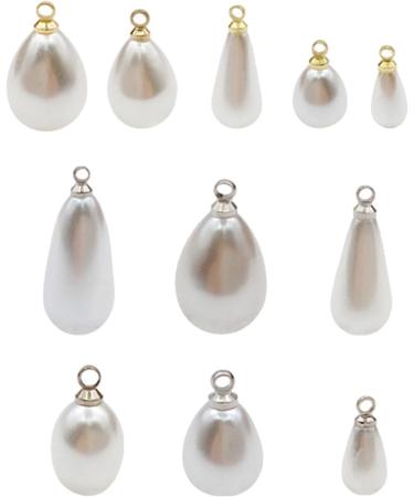 Unahtinr 30Pcs Imitation Pearl Pendant Earrings Accessories - Sheep's Eye Hanging Caps - Buy Online on GoSupps.com