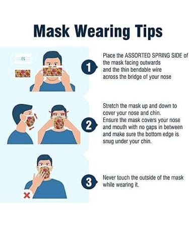 50PC Halloween Disposable Face_Masks for Adults Kids 3-Ply Colorful Breathable Face_Mask with Nose Wire Protective Facemask (50PC disposable for Adults F) - Buy Online on GoSupps.com