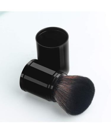 RN BEAUTY Retractable Powder Brush Set - Professional Mineral Blending Brushes with Cover, Black - Buy Online on GoSupps.com