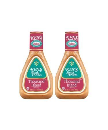 Ken's Steak House Thousand Island Dressing, 16 FL OZ (Pack of 2)