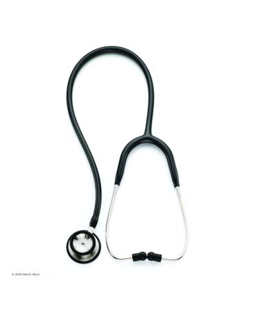 Welch Allyn Adult Professional Stethoscope Black 5079-135 Double-Head Chestpiece (Diaphragm and Low-Frequency Bell) Single Lumen Tubing 28 in. Adult Black