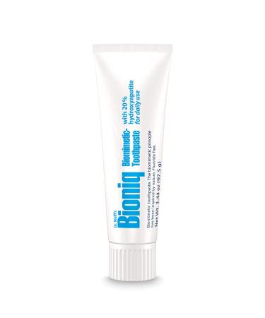 Bioniq Classic Biomimetic Toothpaste with 20 Percent Hydroxyapatite for Daily Use 3.44 Ounce Classic Toothpaste 1-Pack