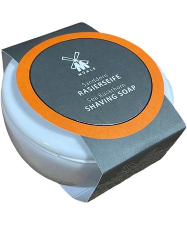MHLE Shave Care Porcelain Dish with 65g Sea Buckthorn Shaving Soap - Buy Online on GoSupps.com