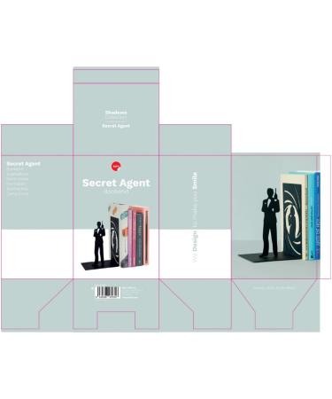 Shop Balvi Secret Agent Black Metal Bookend - Unique Design for International Shipping - Buy Online on GoSupps.com