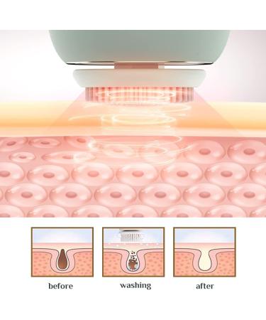 Electric Face Scrubber with Cleansing Station | Wireless Charging | 3 Brush Heads | Green - Buy Online on GoSupps.com