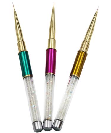 minkissy Pens art polish pens paint marker Art Pen art tool painting pens dotting pen Crystal Pen art brush marker pen draw flowers Manicure Pen Size 2 As Shown - Buy Online on GoSupps.com