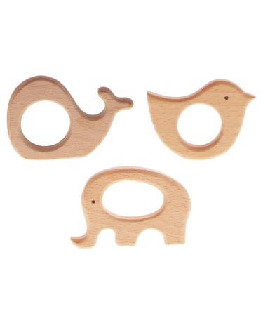 Diy elephant shaped teeth pendant - natural color diy bird shaped tough trailers - natural color diy whale shaped teeth trailers - natural color