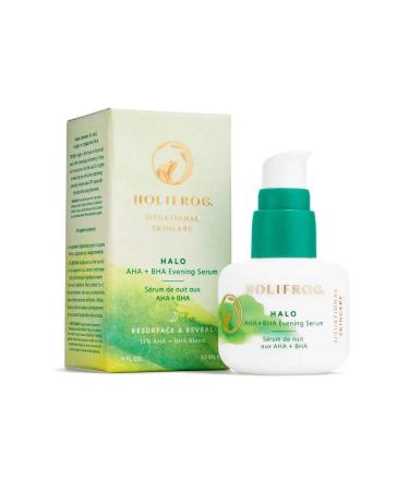 HOLIFROG Halo AHA Plus BHA Evening Serum for Women - 1 oz | Best Exfoliating Serum for Glowing Skin - Buy Online on GoSupps.com