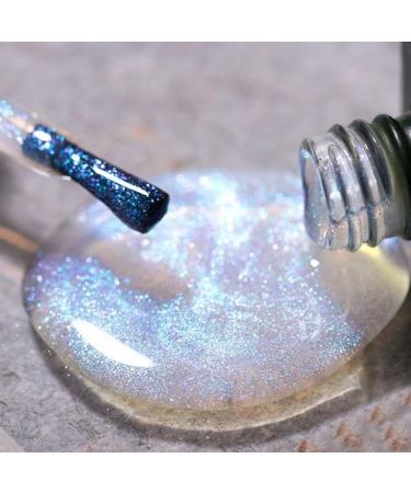 15ML DIY Nail Phototherapy Gel UV Nail Gel Nail Varnish Top Coat Gel Colorful Nail Gel Gel Nail Polish Shiny Glitter - (Color: 7)