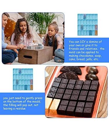 28-Cavity Domino Mold for Epoxy Resin, Clay, and Candy Making - Silicone Pendant Mold for Jewelry and Cake Decorating (Blue 125g) - Buy Online on GoSupps.com