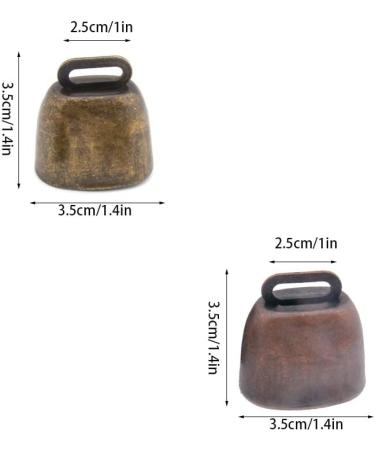 7 pack Grazing Copper Bells Metal Cow Bells for Dogs Animal Copper Loud Bronze Bell Small Brass Bell for Cow Horse Sheep Cats Small Pets Anti-Theft Accessories (Bronze) - Buy Online on GoSupps.com
