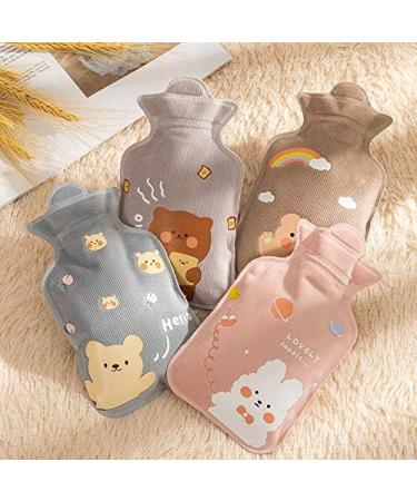 Maies Durable Hot Water Bottle - Cozy PVC Heat Therapy for Stress Relief - Soft Knitted Cover | 1 Piece Perfect for Back Pain Relief - Buy Online on GoSupps.com
