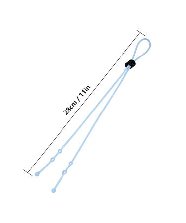 Zeaybsr Adjustable Face Mask Lanyard - 6 Packs Ear Hook Straps for Comfort | Blue Protective Gear - Buy Online on GoSupps.com