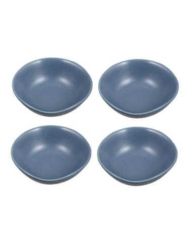 ABOOFAN 4 Pcs Ceramic Saucer Ramekins Dish Dishes Wasabi Dish Soy Dipping Plate Ketchup Bowl Vintage Plates Sauce Dipping Practical Snack Mini Ceramics Soy Sauce Vegetables Sushi re-usable 8.5X8X3cm Blue