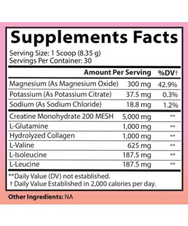 Better Booty Builder Powder - Creatine Monohydrate Supplement for Women Glutes & Muscle 5g Vegan Creatina w. Collagen Glutamine BCAAs & Hydration for Recovery + Energy Unflavored (250g 30 Serv) - Buy Online on GoSupps.com