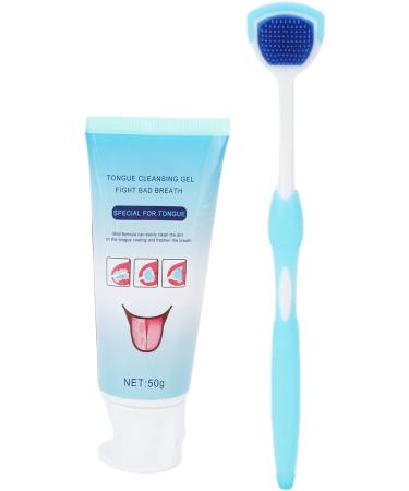 Organic Tongue Cleaning Brush - Long Handle Ergonomic Design for Oral Health | Remove Plaque & Dead Cells - Buy Online on GoSupps.com