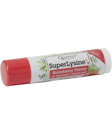 Quantum Health Super Lysine+ ColdStick SPF 21 - Herbal Strawberry Lip Balm, Soothes & Protects Lips, 5g - Buy Online on GoSupps.com
