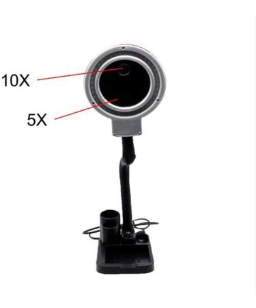 39LED 5X 10x Magnifying Glass Lamp: Daylight Bright Lighted Lens Utility Magnifier Light Height Adjustable Gooseneck for Desk Table Task Craft Jewelry Sewing Wor - Buy Online on GoSupps.com