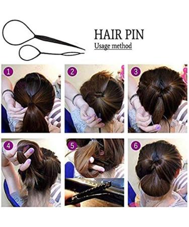 Hairdressing Help Set - Easy Hairstyles for Long Hair | German Instructions & Accessories - Perfect for Everyone - Buy Online on GoSupps.com