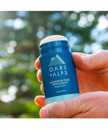 Oars + Alps Aluminum Free Deodorant for Men and Women Dermatologist Tested and Made with Clean Ingredients Aspen Air 2 Pack 2.6 Oz Each 2ct - Aspen Air 2.6 Ounce (Pack of 2) - Buy Online on GoSupps.com