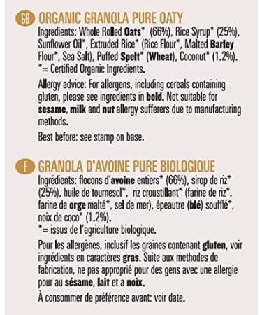 Biona Organic Pure Oaty Granola 375g 1 - Buy Online on GoSupps.com