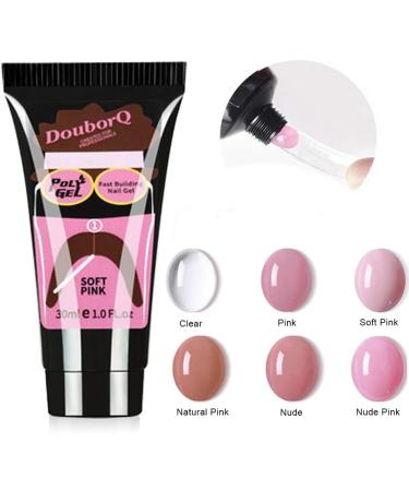 30ml Nails Extension Gel UV Builder Gel Nails Gel Quick Building Extension Acrylic Nail Art Crystal UV Resin Builder Gel Pink - Buy Online on GoSupps.com