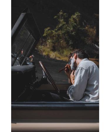 Brent Berkeley Men's Classic Open Razor Barber Set | Shaving Brush & Shell | Durable Skin Irritation Reducing Gift Set in Brown - Buy Online on GoSupps.com