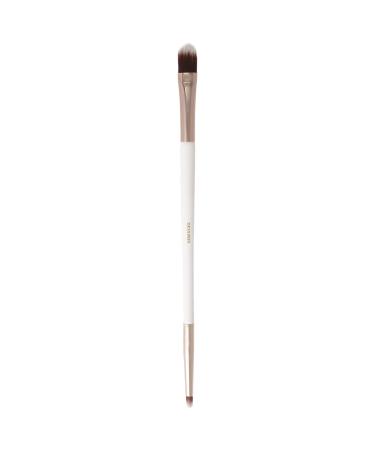DESSINES MakeUp Brush Vegan Professional Brush with Natural Wooden Handle (TU-771 Cream White) TU-771 Dual Concealer Cream White