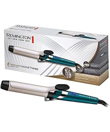 Remington curling iron Large curls 32mm Coconut Therapy Digital (high-quality ceramic coating enriched with coconut & UV filter integrated sensor) -LCD display up to 210 C gentle waves CI8648 curling iron 32mm single