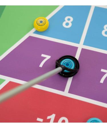 HearthSong Shuffle Zone Shuffleboard Family Game Set - 13ft Mat, 2 Cues, 8 Pucks - Buy Online on GoSupps.com