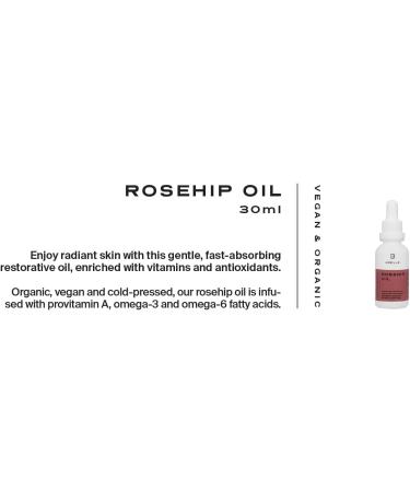 Loelle - 100% Pure Rosehip Oil for Face with High Vitamin E Content - Regenerating Remedy Against Eczema and Scars - Anti-Wrinkle Moisturiser - Harvested in Chile (30ml) - Buy Online on GoSupps.com