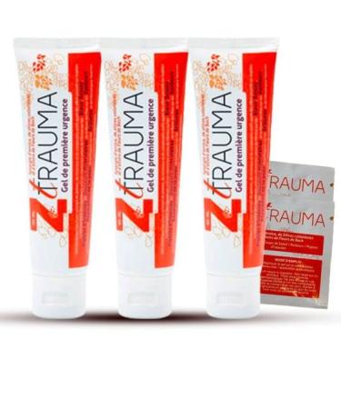 Z Trauma - Gel Cosm tique 60 ml - Lot de 3 + 2 Echantillon Offert 1 ml