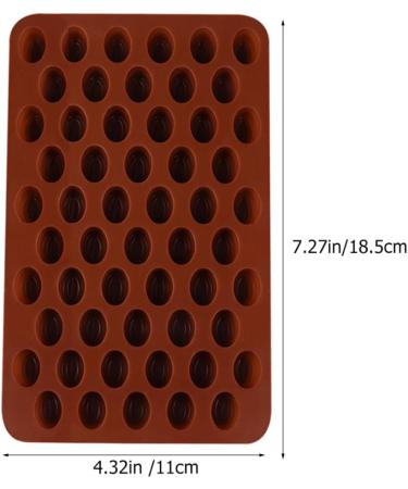 HOMSFOU 8 Pcs Chocolate Mold Cookie Baking Candy Making Molds Maple Leaf Mold Silicone Chocolate Rose Chocolate Silicone Cookie Mini Semi Sphere Silicone Mold 3D Chewing Gum Spherical 18.5X11CMx4pcs Light Brown 1x4pcs - Buy Online on GoSupps.com