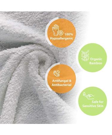 JM Bamboo Baby Washcloth Set - 6 Soft Multicolored Washcloths for Sensitive Skin | 25x25cm | Perfect Baby Facial Towels with Storage Bag - Buy Online on GoSupps.com
