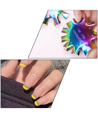 Stainless Steel Multicolor Nail Art Edge Trimmer Professional Gel Cutter Tool Multiple Shape French Style Smile Line Cutter for Women - Buy Online on GoSupps.com