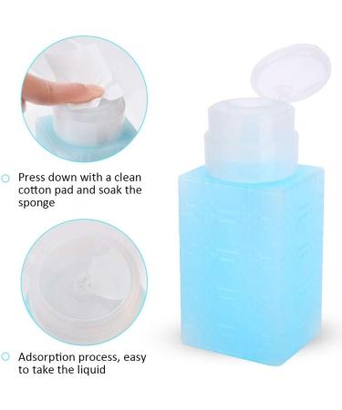 Nail Polish Remover Pump Bottle Portable Refillable Pump Dispenser Bottle Nail Art Polish Makeup Remover Lotion Container Cleaner Refillable Bottle(Blue) - Buy Online on GoSupps.com