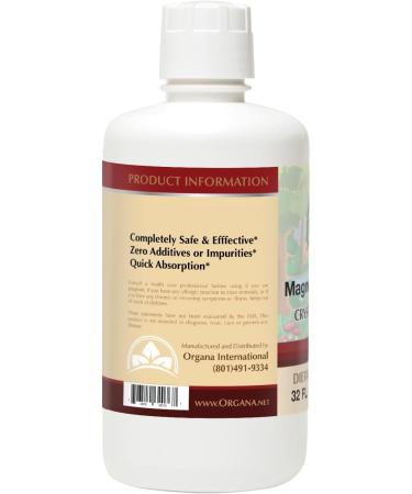 Organa Pure Crystalline Liquid Magnesium Supplement - 30 PPM - High Absorption Magnesium (32 oz.) 32 Fl Oz (Pack of 1) - Buy Online on GoSupps.com