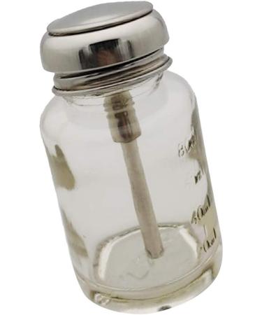 2PCS 80ML Lockable Pump Dispenser Glass Bottles for Nail Polish & Makeup Remover - Buy Online on GoSupps.com