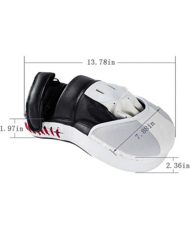 Aoneky PU Leather Curved Punching Mitts for Boxing MMA Karate - 1 Pair - Buy Online on GoSupps.com