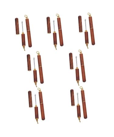 FRCOLOR 14 Pcs Wooden Ear Spoon Ear Cleaners Useful Ear Scoops Practical Ear Picks Ear Pick Crafts Durable Ear Scoops Durable Ear Picks Ear Wax Pickers Ear Spoons Cleaning Gadgets