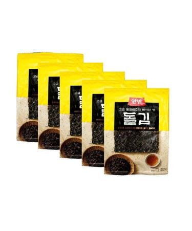 Nori seaweed Pamai Pai five-pack: 5 x 20g roasted and seasoned Dongwon large leaves snack nibble