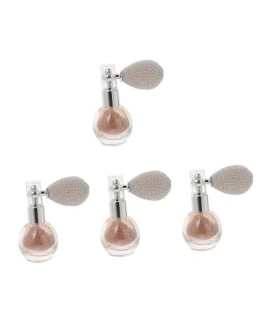 4pcs Body Powder Spray Highlighter Powder Spray Glitter Highlight Powder Spray Body Shimmer Shimmering Spray Powder Glitter Spray Glitter Body Spray Bulk Plastic Miss Flash Powder