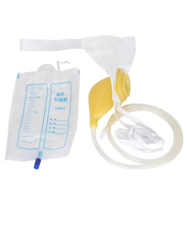 Catheter Men Urine Collector XXL Urine Bag Man Urinal Devices and Bag Urinalkondom Latex Urine Collector Bag Adults Urinal with Urine Catheter Bags for Older Men Woman #1(Men's Men's normal style