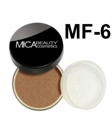 Mica Beauty MIneral Foundation +Itay Brow Building Fiber Matching Color (MF-6 Caramel)
