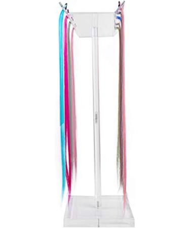 Acrylic Hair Extension Stand Wigs Display Rack Holder Wigs Styling Tool Hair Hanger Transparent Sectioning Display Hair Extension Holder for Salon Home - Buy Online on GoSupps.com