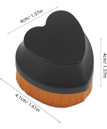 TOVINANNA Foundation Brush for Liquid Makeup Heart Foundation Makeup Brush Self Tanner Brush Flat Top Blending Brush Mineral Powder Brush Buffing Makeup Tools - Buy Online on GoSupps.com