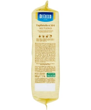 Italian Gourmet E.R. De Cecco All'uovo Tagliatelle with Egg No. 302 - 500 g + Gourmet Italian Pulp 500 g - Buy Online on GoSupps.com