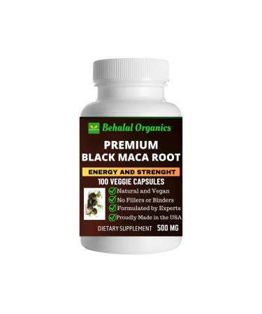 Behalal Organics Black Maca Root Quick Release Capsules