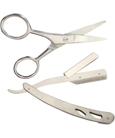 Minkissy 6-Piece Stainless Steel Hair Cutting Shears Set - Professional Razor Edge Mustache Trimmers & Scissors for Precision Grooming - International Shipping Available - Buy Online on GoSupps.com